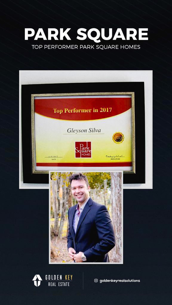Prêmio Top Sales Producer — Park Square Homes